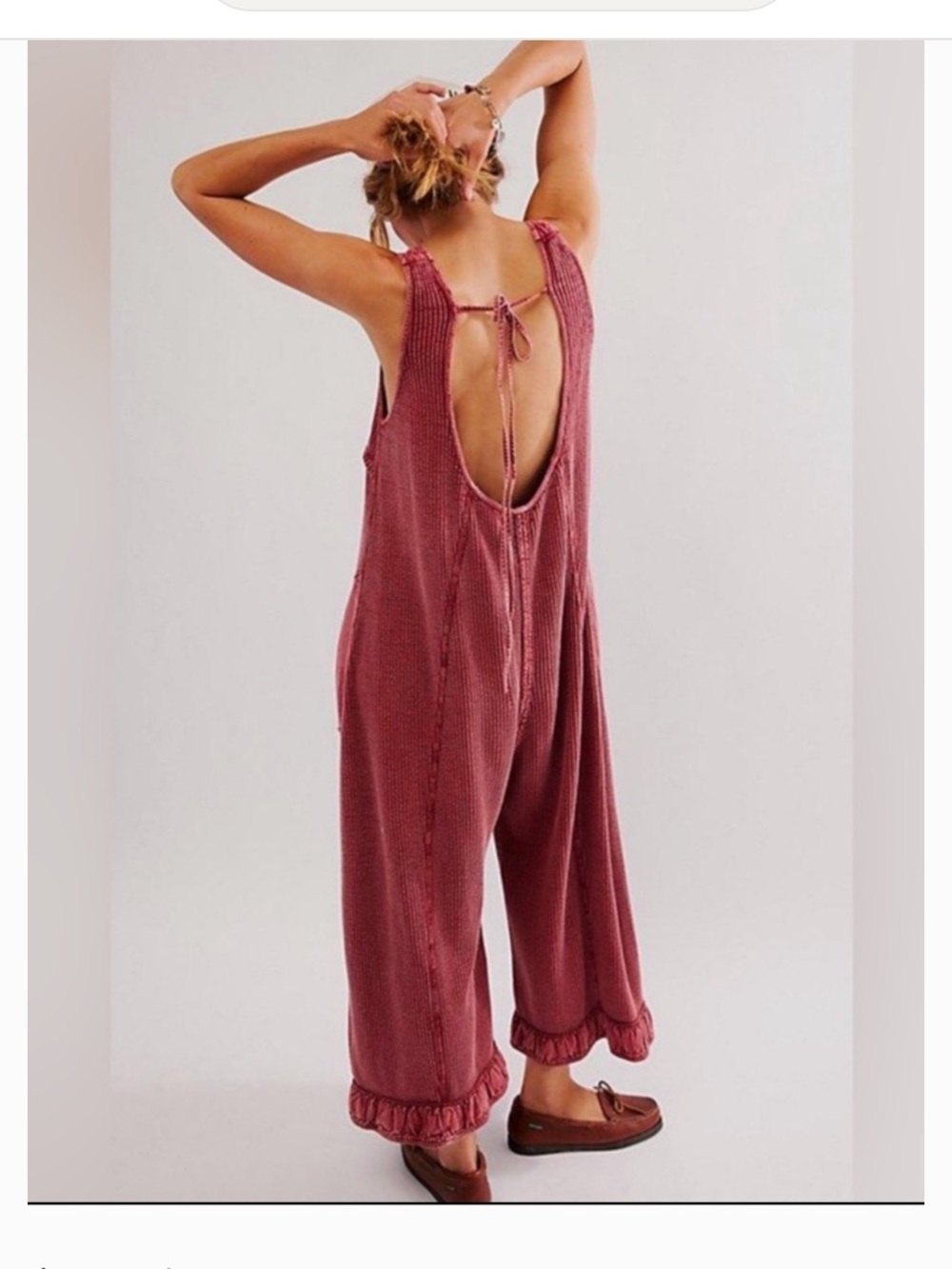 Fp One Callie waffle knit jumpsuit - Picture 2 of 5